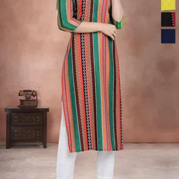 Anouk Rustic Women Pack Of 4 Ethnic Motifs Print Kurta-image-5