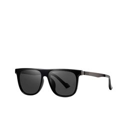 StyleCast x Revolte Men Polarised and UV Protected Lens Square Sunglasses-16