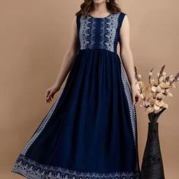 MERAAKI FASHION Ethnic Motifs Printed Yoke Design Sleeveless Kurta-image-73