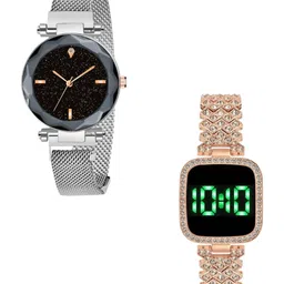 THE SHOPOHOLIC Girls Pack Of 2 Analogue Watch FOUR-SIL-TS-picture-38