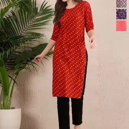 Anouk Rustic Selection Of 4 Floral Printed Straight Kurtas-image-100