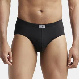 Jockey Ultra Soft Concealed Waistband Mid Rise Basic Brief - 8035-0105-BLACK_XXL-28
