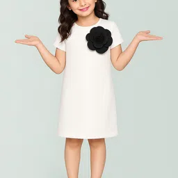 ZIP ZAP ZOOP Girls Embellished Corsage A-Line Dress-picture-43