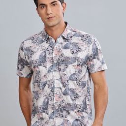 BULLMER Men Standard Opaque Printed Casual Shirt-image-33