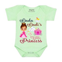 Arvesa Dada Dadi Little Princess Printed Bodusuit-image-92