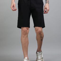 PAUL STREET Men Slim Fit Linen Outdoor Shorts-picture-44