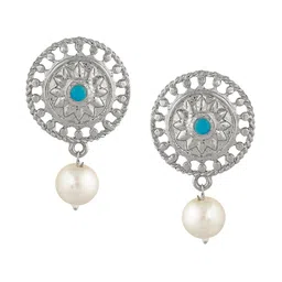 Stefan Rhodium-Plated Dangler Drop Earrings-image-13