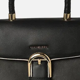 Van Heusen Woman Textured Structured Satchel Bag image 3
