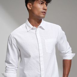 HIGHLANDER Comfort Cutaway Collar Relaxed Fit Pure Cotton Shirt-picture-30