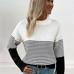 StyleCast Women Colourblocked Pullover Winterwear Sweater-picture-28