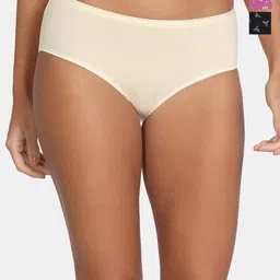 Zivame Pack Of 3 Printed Low-Rise Hipster Briefs ZI28CP-GreySnd RoseSorb B Bea-image-7