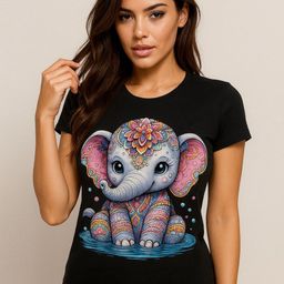 Anikmart Unisex Graphic Printed Round Neck Cotton T-shirt-image-83