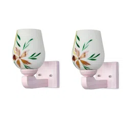 Somil Premium Designer Glass Wall / Night Lamp Elegant & Stylish Dcor Accent for Modern Interiors, color- Multicolour, Size- 20 X 25 X 24.5 CM-image-93