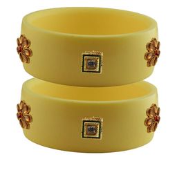 Vidhya Kangan Women Beige Bangle-image-80