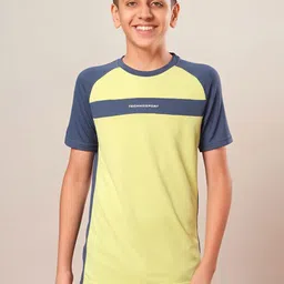 Technosport Boys Colourblocked Pockets Slim Fit T-shirt-image-84