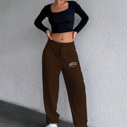 TABADTOD Women Striped Relaxed Loose Fit Easy Wash Trousers-image-69