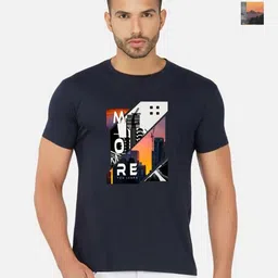 GLOBAL NOMAD Men 2 Printed Bio Finish Applique T-shirt-image-46