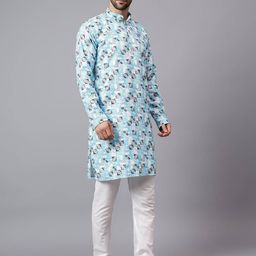 Yugnik Men Regular Thread Work Kurta with Pyjamas image 3
