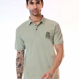 STARFOX Graphic Printed Polo Collar Short Sleeves T-shirt-image-67