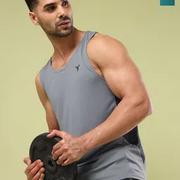 Technosport Pack of 2 Slim Fit Scoop Neck Sports Innerwear Vest MVP776BTTMED2PK-image-76