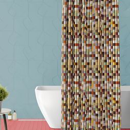 ArtzFolio Single Piece Waterproof Polyester Shower Curtain-image-42