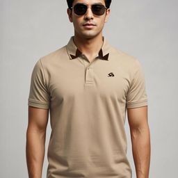 ADRO Men Beige Cotton Tshirts-picture-27