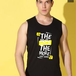 WOOSTRO Pack Of 2 Printed Combo Cotton Gym Vests VWS26(MORE BLACK)(98 OLIVE)-picture-32