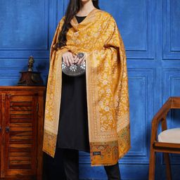 HANDICRAFT PALACE Women Floral Woven Design Shawl-picture-37