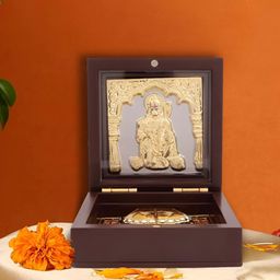 INTERNATIONAL GIFT Gold-Toned Lord Hanuman Frame Religious Idol Showpiece-picture-57