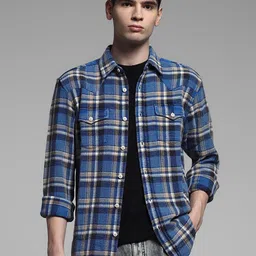 Jack & Jones Men Opaque Checked Casual Shirt-image-7