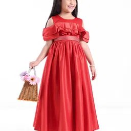 Mark and Mia Cold-Shoulder A-Line Maxi Dress-image-39