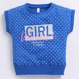 Ginie Polka Dot Print Extended Sleeves Cotton Top-picture-10