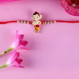 VIVASTRI Men Gold Multistrand Rakhi-26