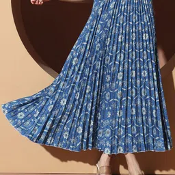 OTABU Floral Printed A-Line Midi Skirt-picture-32