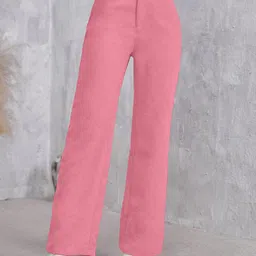 RAJOVATI Women Slim Fit Pleated Trousers-picture-41