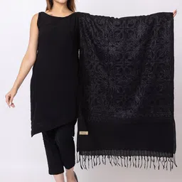 PASHGIRI Women Floral Embroidered Shawl-26