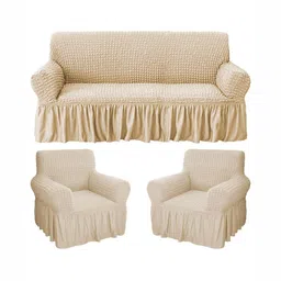 HOUSE OF QUIRK 280 Gsm Durable Washable Universal 3 + 1 + 1 Seater Sofa Covers-image-92