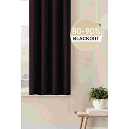 Lunar Days Coffee Brown Polyester Window Curtains-51