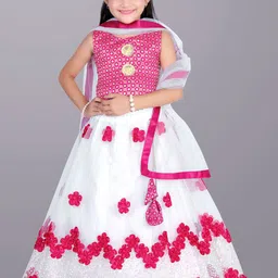 BAESD Girls Sequinned Ready to Wear Lehenga & Blouse With Dupatta-picture-22