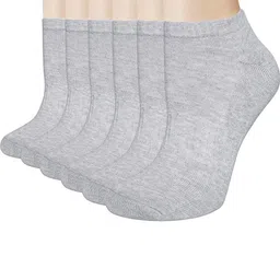 MUKHAKSH Grey Cotton Socks-image-4
