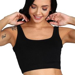 PINOVO Black Cotton Tops-picture-23