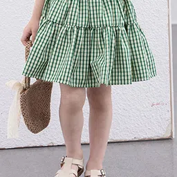 LULU & SKY Girls Checked High-Rise Technology Shorts-image-19