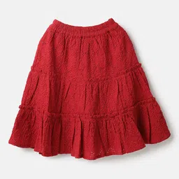 United Colors of Benetton Schiffli Mini Tiered Skirt-picture-2