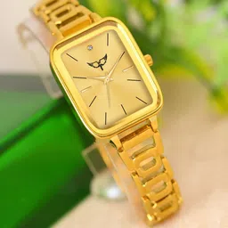 WHITE BIRD Women Brass Square Dial & Bracelet Style Straps Analogue Watch H-5092 Gold-picture-42
