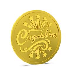 ASPECT BULLION Congratulations Gold Coin-image-83