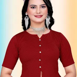 Moda Rapido Round Neck Saree Blouse-picture-15