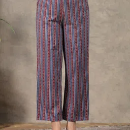Aramya Women Striped Ethnic Palazzos-picture-46