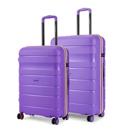 Nasher Miles Set Of 2 Jupiter Hard-Sided Polypropylene Purple Trolley Bags (65-75 cm)-55