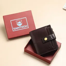 SAMTROH Men Leather Two Fold Wallet-image-36