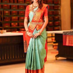 Mitera Floral Woven Design Zari Designer Banarasi Saree-image-84